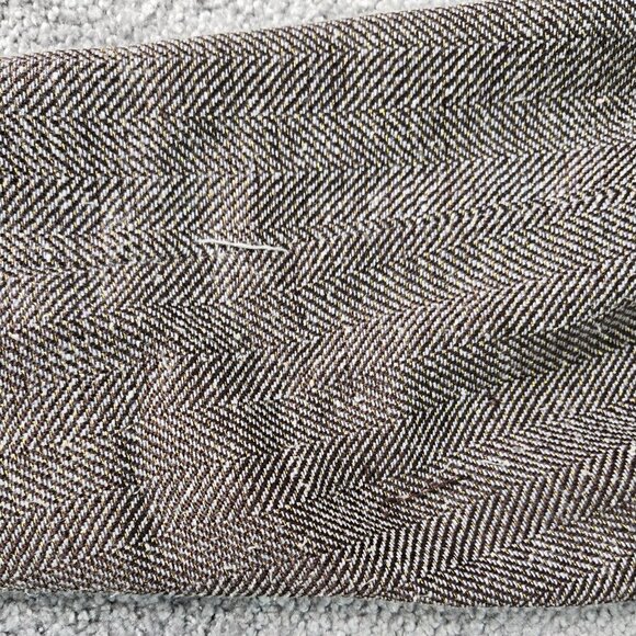 Coldwater Creek Brown Gray Herringbone Metallic Blazer Academia Preppy - Picture 9 of 9